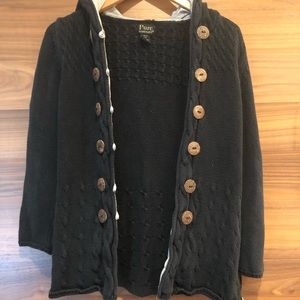 Knit buttoned sweater